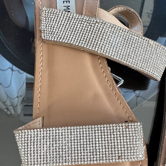 Steve‎ Madden Tan Sandals with Glittering Straps - Picture 3 of 4